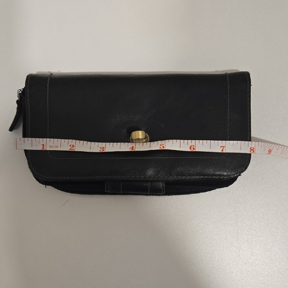 Black Wallet Long Zip Around - Picture 9 of 16